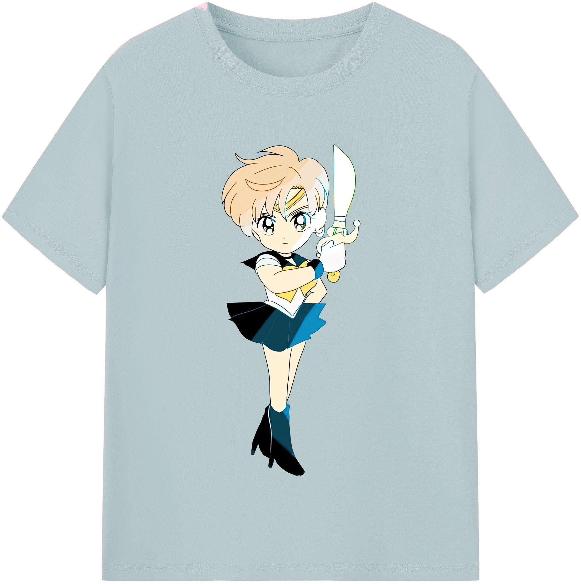 （画像用） 美少女戦士セーラームーン 天王はるか Sailor Moon Tenoh Haruka 綿100％半袖Tシャツ（フロントプリント）